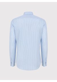 Pako Lorente - PAKO LORENTE – Bawełniana koszula męska w niebieskie paski. Kolor: niebieski. Materiał: bawełna. Długość rękawa: długi rękaw. Długość: długie. Wzór: paski #3