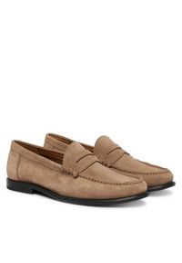 BOSS Półbuty Tevan 50563161 Beżowy. Kolor: beżowy. Materiał: skóra, zamsz #3