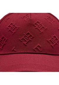 TOMMY HILFIGER - Tommy Hilfiger Czapka z daszkiem Monogram Debossed Cap AW0AW15328 Czerwony. Kolor: czerwony. Materiał: syntetyk #4