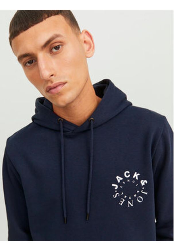 Jack & Jones - Jack&Jones Bluza Warrior 12242543 Granatowy Regular Fit. Kolor: niebieski. Materiał: syntetyk, bawełna