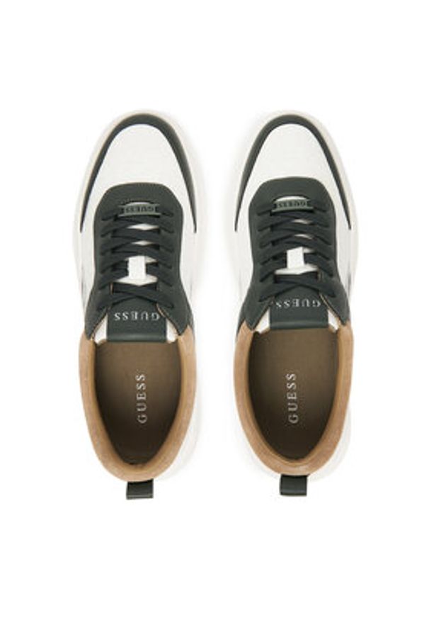 Guess Sneakersy FMFONA ELE12 Zielony. Kolor: zielony. Materiał: skóra
