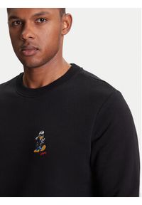 Karl Lagerfeld - KARL LAGERFELD Bluza 705099 553930 Czarny Regular Fit. Typ kołnierza: dekolt w karo. Kolor: czarny. Materiał: bawełna #3