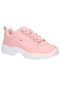 Buty do chodzenia damskie Fila Strada Low. Zapięcie: sznurówki. Kolor: różowy. Materiał: syntetyk, materiał. Szerokość cholewki: normalna. Sport: turystyka piesza