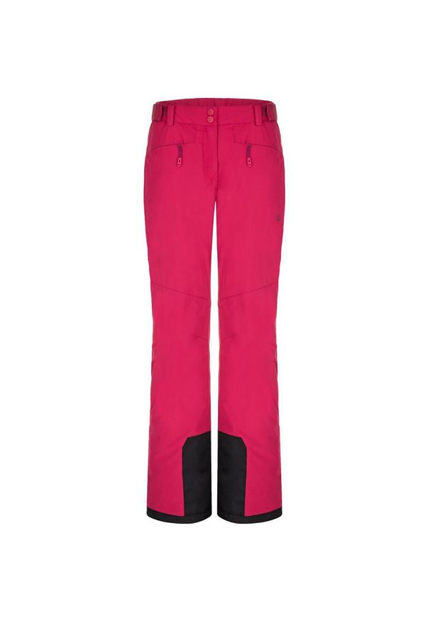 ZEAGLE - Spodnie narciarskie damskie LOAP Olka XS. Kolor: fioletowy, wielokolorowy, czarny. Sezon: zima. Sport: narciarstwo