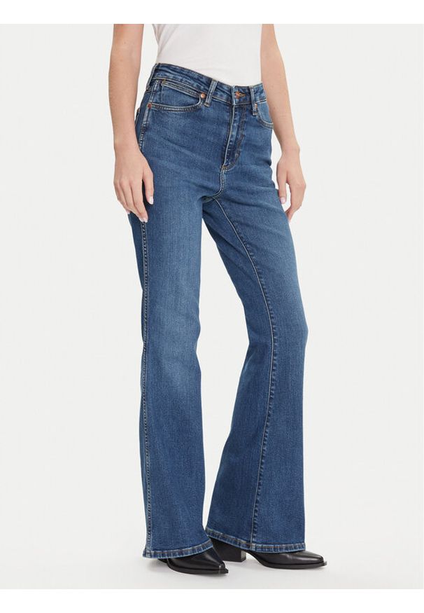 Wrangler Jeansy Montana 112371140 Granatowy Bootcut Fit. Kolor: niebieski