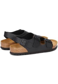 Buty do chodzenia męskie Birkenstock Milano. Zapięcie: klamry. Kolor: brązowy, wielokolorowy. Materiał: syntetyk, tkanina, materiał. Szerokość cholewki: normalna. Sport: turystyka piesza