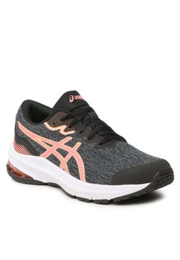 Asics Buty do biegania GT-1000 11 GS 1014A237 Czarny. Kolor: czarny. Materiał: materiał