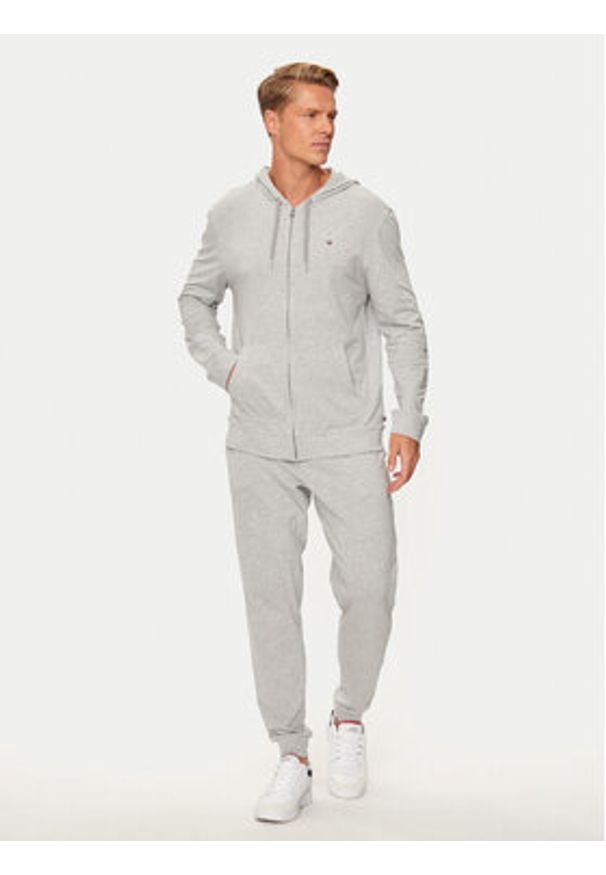 TOMMY HILFIGER - Tommy Hilfiger Bluza UM0UM03434 Szary Regular Fit. Kolor: szary. Materiał: bawełna