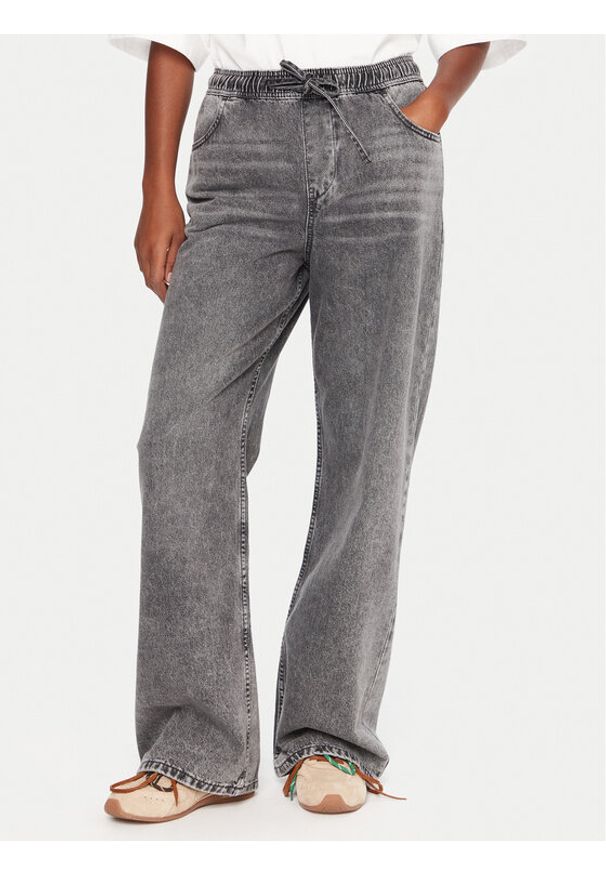 Roxy Jeansy Stunning ERJDP03318 Szary Relaxed Fit. Kolor: szary