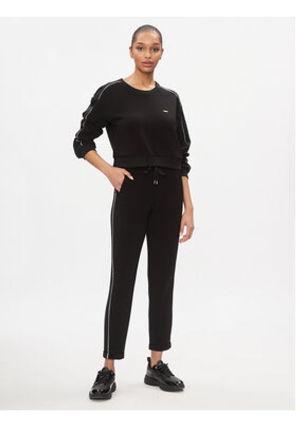 Liu Jo Sport Bluza TA4025 J4616 Czarny Regular Fit. Kolor: czarny. Materiał: syntetyk. Styl: sportowy