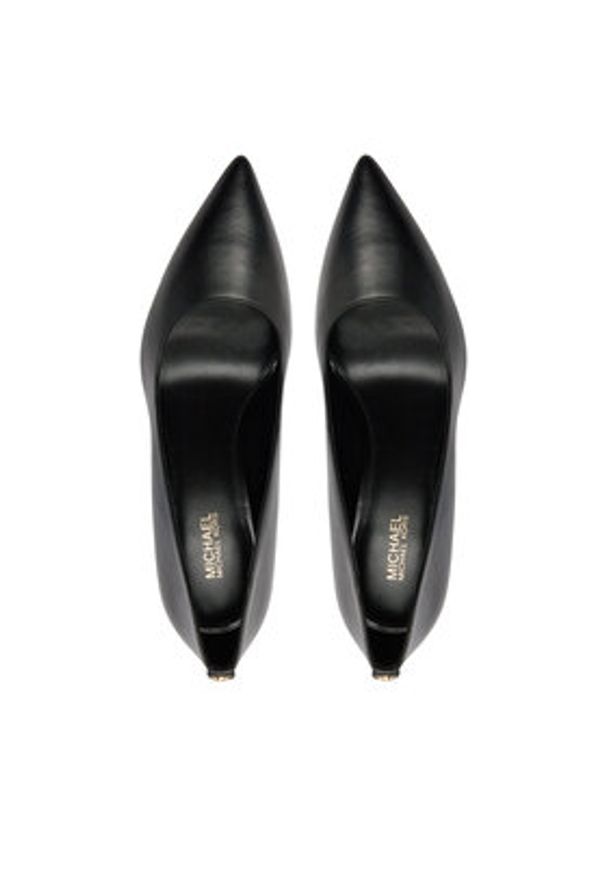 MICHAEL Michael Kors Szpilki Alina Flex High Pump 40R4HNHP1L Czarny. Kolor: czarny. Materiał: skóra. Obcas: na szpilce