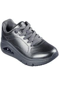 skechers - Adidasy Skechers Uno Icon - Lustrous Air, Kobiety. Kolor: szary. Materiał: syntetyk, materiał. Sport: fitness