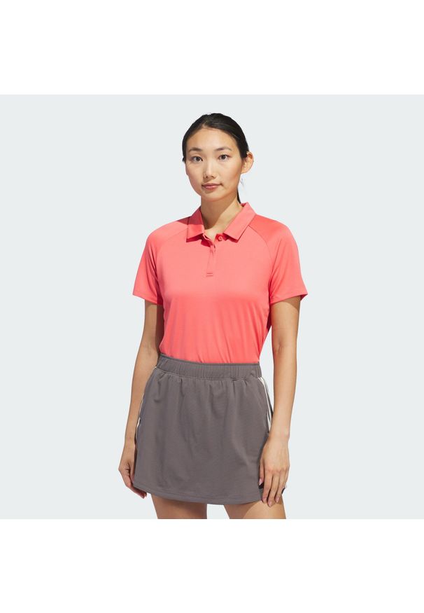 Adidas - Koszulka Women's Ultimate365 HEAT.RDY Polo. Typ kołnierza: polo. Kolor: czerwony. Materiał: materiał. Styl: sportowy
