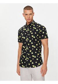 Jack & Jones - Jack&Jones Koszula Sunshade 12249217 Czarny Slim Fit. Kolor: czarny. Materiał: bawełna #1