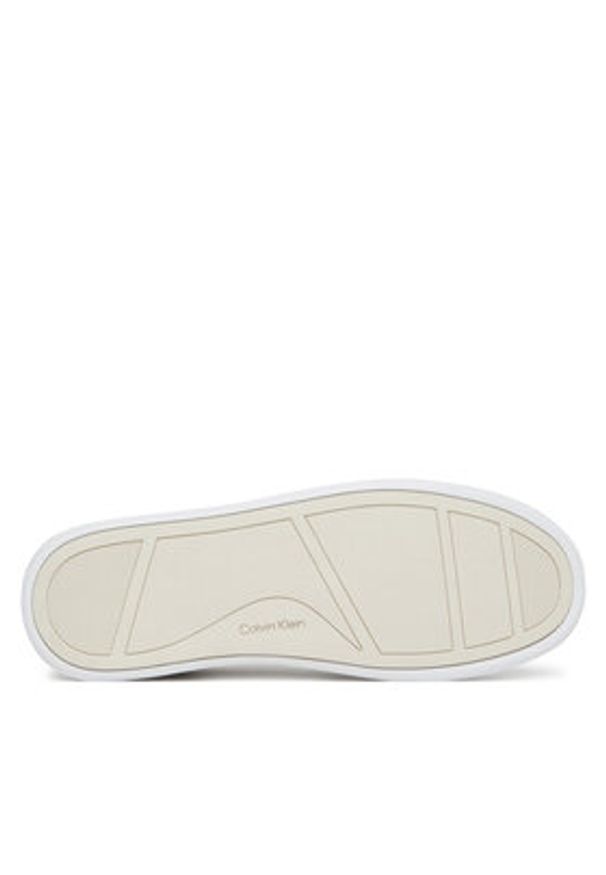 Calvin Klein Sneakersy Cupsole Lace Up - Lth Sue Mix HW0HW02435 Szary. Kolor: szary. Materiał: skóra