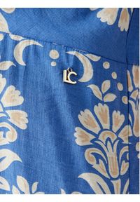 LOLA CASADEMUNT Sukienka letnia LS2616137 Niebieski Regular Fit. Kolor: niebieski. Materiał: wiskoza. Sezon: lato #2