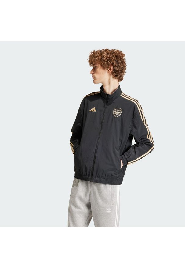 Adidas - Bluza Arsenal Ian Wright Anthem. Kolor: czarny. Sport: piłka nożna