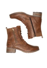 Mustang Trzewiki 1229-522 BIG Brązowy. Kolor: brązowy. Materiał: materiał #3