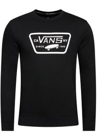 Vans Bluza Full Patch Crew II VN0A45CI Czarny Regular Fit. Kolor: czarny. Materiał: bawełna