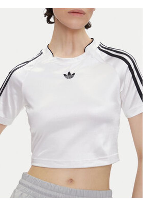 Adidas - adidas T-Shirt adicolor Teamgeist Baby JD0269 Biały Slim Fit. Kolor: biały. Materiał: syntetyk