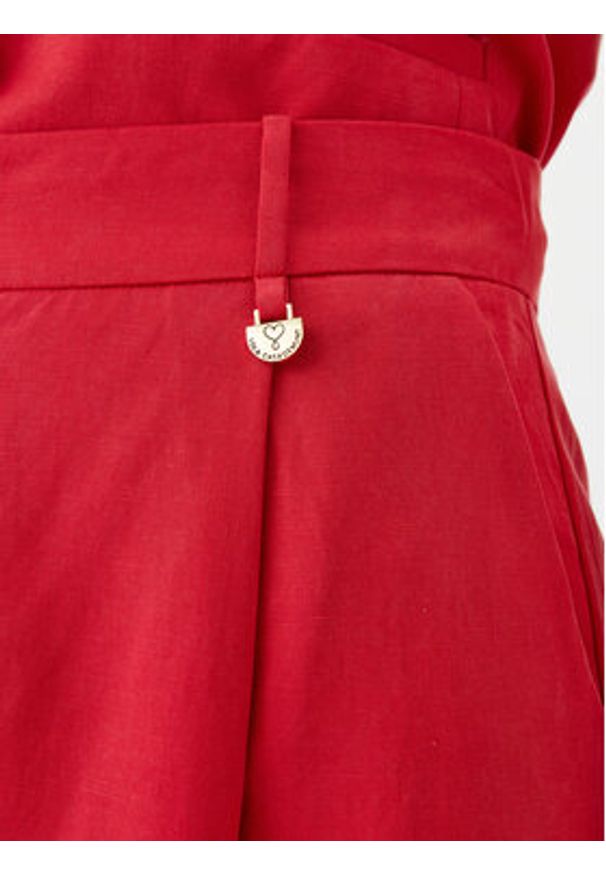 LOLA CASADEMUNT Spodnie palazzo LS2514010 Czerwony Wide Leg. Kolor: czerwony. Materiał: lyocell
