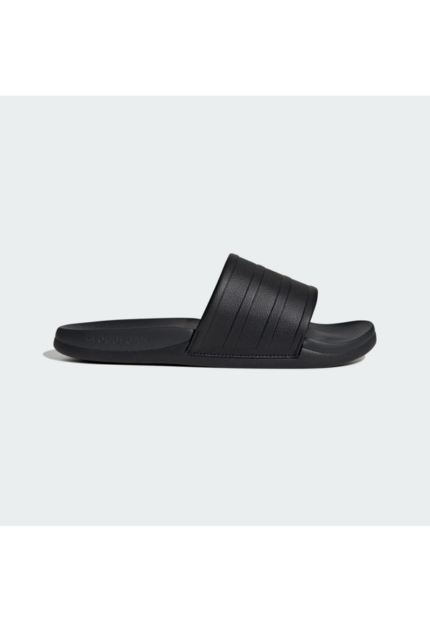 Adidas - Klapki Adilette Comfort 2.0. Kolor: szary, wielokolorowy, czarny. Styl: klasyczny, sportowy