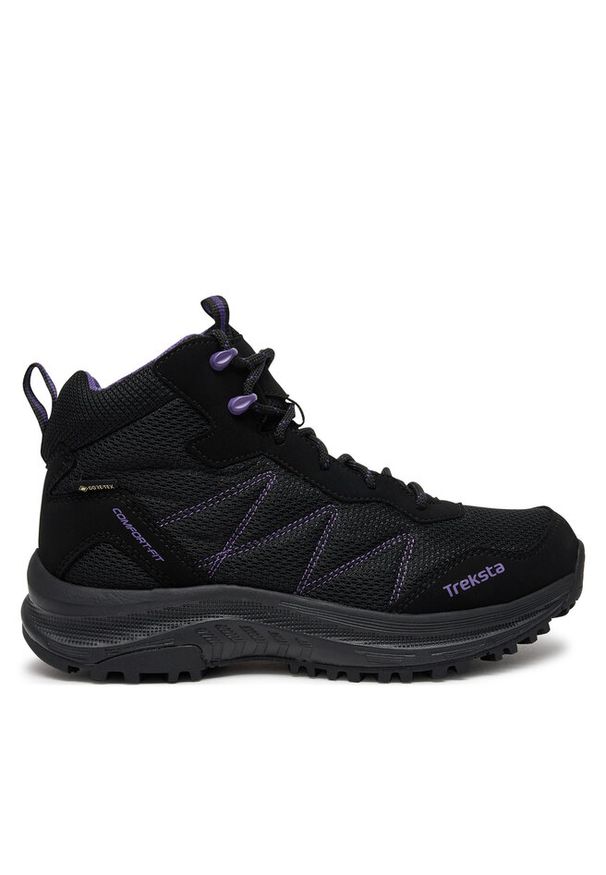 Trekkingi Treksta. Kolor: czarny. Technologia: Gore-Tex. Sport: turystyka piesza