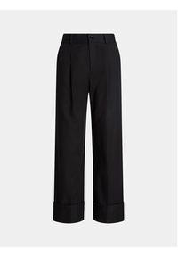 Lauren Ralph Lauren Spodnie materiałowe 200871814008 Czarny Relaxed Fit. Kolor: czarny. Materiał: bawełna #4