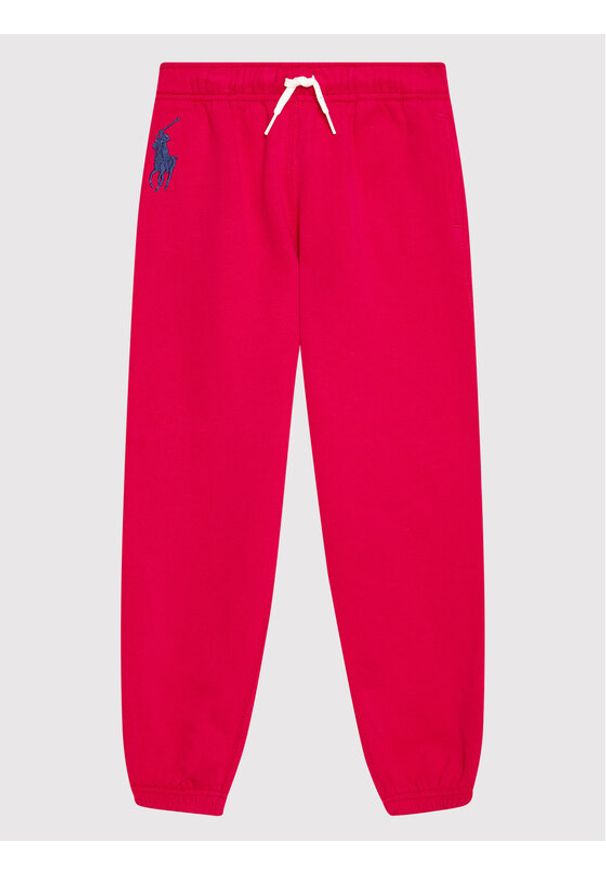 Polo Ralph Lauren Spodnie dresowe Boston 313854719004 Różowy Regular Fit. Kolor: różowy. Materiał: bawełna, syntetyk