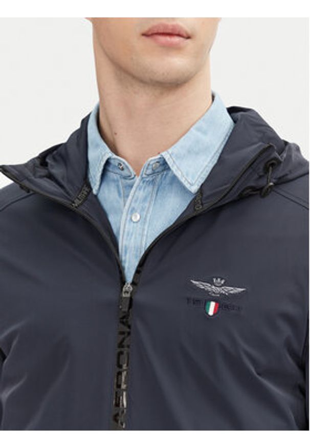 Aeronautica Militare Kurtka przejściowa 251AB2204CT3264 Granatowy Regular Fit. Kolor: niebieski. Materiał: syntetyk