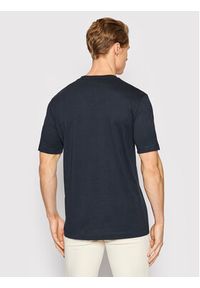 BOSS - Boss T-Shirt Terry 01 50468348 Granatowy Regular Fit. Kolor: niebieski. Materiał: bawełna