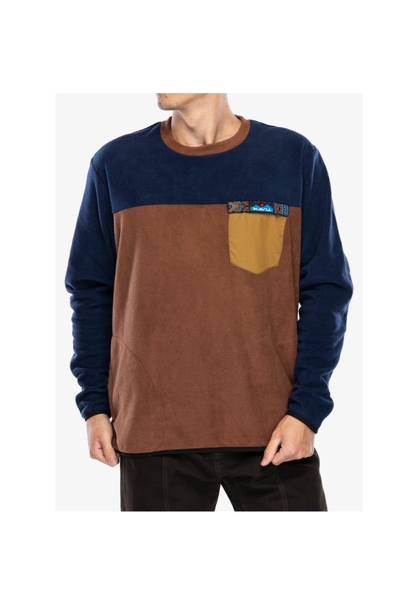 KAVU - Bluza bez kaptura Kavu Crew Who. Typ kołnierza: bez kaptura. Kolor: brązowy