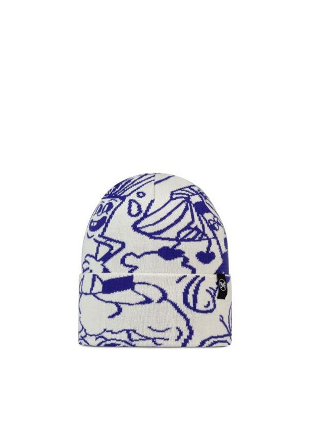 Buff - Czapka dziecięca BUFF KNITTED BEANIE SULMY CLOUD. Kolor: biały. Sezon: zima. Styl: sportowy