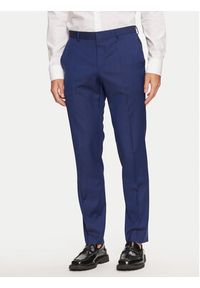 Hugo Garnitur Henry/Griffin182 50383613 Granatowy Slim Fit. Kolor: niebieski. Materiał: wełna #7