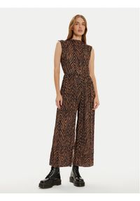 Vero Moda Kombinezon Wilhelmina 10330184 Brązowy Regular Fit. Kolor: brązowy. Materiał: syntetyk