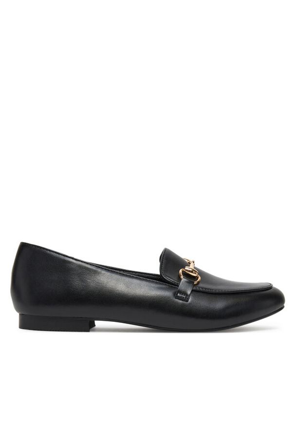 DeeZee Loafersy 10-633 Czarny. Kolor: czarny. Materiał: skóra