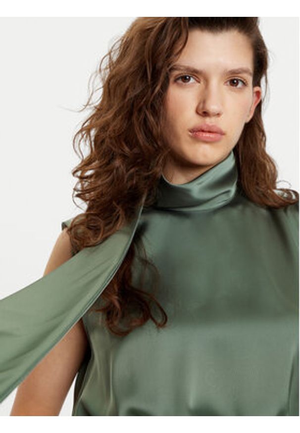 Hugo - HUGO Bluzka Canile-1 50530475 Zielony Regular Fit. Kolor: zielony. Materiał: syntetyk