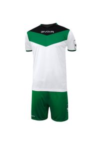 Komplet piłkarski dla dorosłych Givova Kit Campo czarno-zielony. Kolor: zielony, wielokolorowy, czarny. Sport: piłka nożna #1