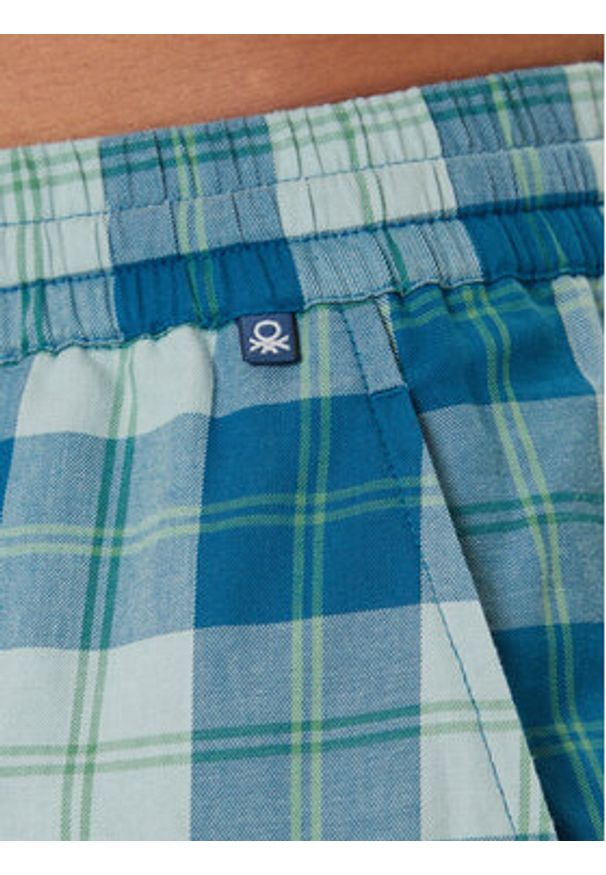 United Colors of Benetton - United Colors Of Benetton Spodnie piżamowe 4MYG4F00D Niebieski Regular Fit. Kolor: niebieski. Materiał: bawełna