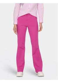 only - ONLY Spodnie materiałowe Peach 15298660 Różowy Flared Fit. Kolor: różowy. Materiał: syntetyk