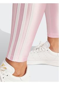 Adidas - adidas Legginsy 3-Stripes IP0657 Różowy Slim Fit. Kolor: różowy. Materiał: syntetyk #3