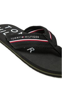 TOMMY HILFIGER - Tommy Hilfiger Japonki Web Beach Sandal FM0FM05340 Czarny. Kolor: czarny. Materiał: materiał #4