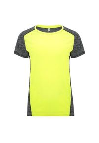 ROLY - Koszulka Damska Zolder. Kolor: żółty, czarny, wielokolorowy, zielony. Sport: turystyka piesza #1