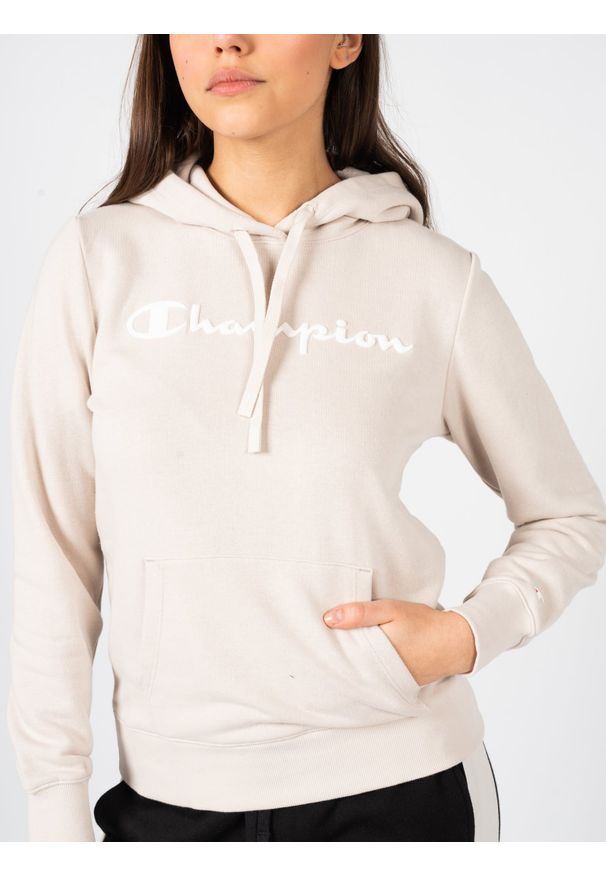 Champion Bluza "Hoodie" | 114858 | Kobieta | Beżowy. Okazja: na co dzień. Typ kołnierza: kaptur. Kolor: beżowy. Materiał: bawełna, poliester. Styl: casual