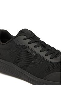 TOMMY HILFIGER - Tommy Hilfiger Sneakersy Lightweight Modern Knit Runner FM0FM05326 Czarny. Kolor: czarny. Materiał: materiał #5