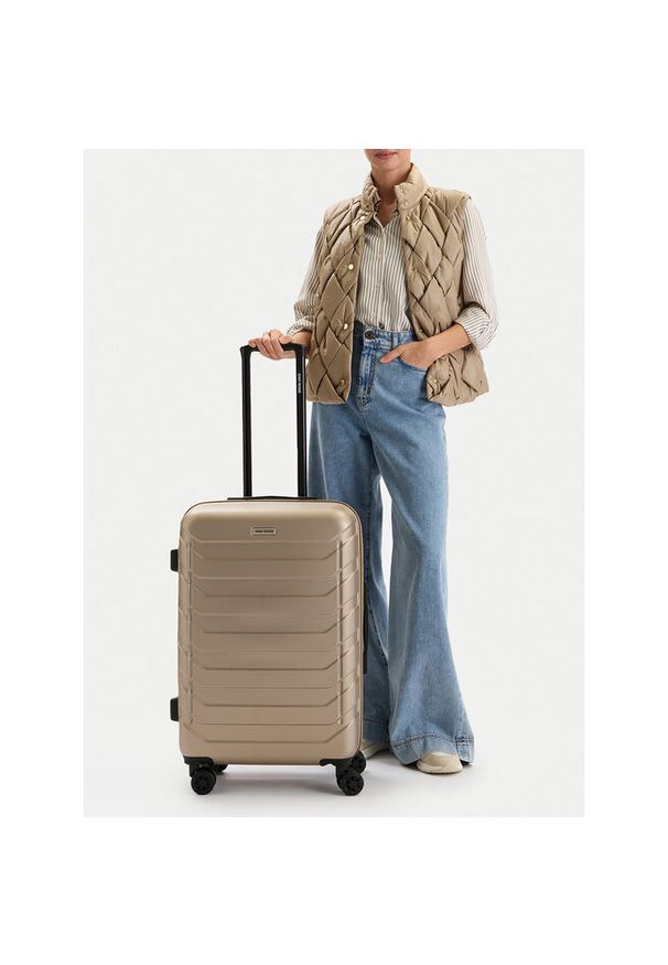 Gino Rossi - Walizka średnia GINO ROSSI. Kolor: złoty