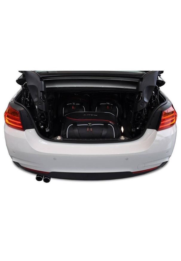 KJUST - Torby Do Bagażnika Bmw 4 Cabrio 2013-2020 3Szt Kjust. Kolor: czarny. Styl: sportowy