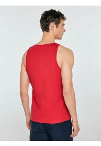 Big-Star - Koszulka męska bez rękawów czerwona Soner 603. Kolor: czerwony. Materiał: dzianina. Długość rękawa: bez rękawów. Wzór: nadruk. Sezon: lato. Styl: klasyczny, sportowy #5