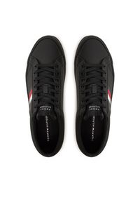 TOMMY HILFIGER - Tommy Hilfiger Sneakersy FM0FM05199 Czarny. Kolor: czarny. Materiał: skóra #3