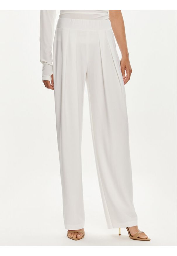 NORMA KAMALI Spodnie materiałowe ST1247HPC32944 Biały Regular Fit. Kolor: biały. Materiał: syntetyk